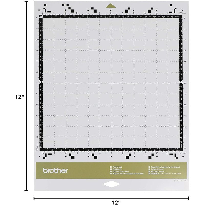 Brother ScanNCut DX Fabric Mat for Precise Fabric Cutting 12x12 Inches