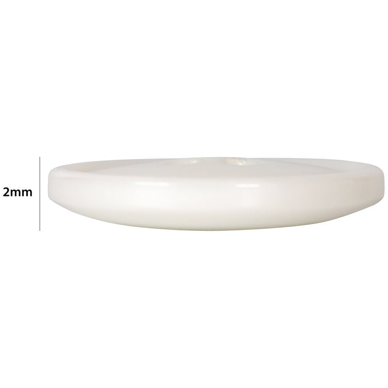 White 3/4 Inch 4-Hole Buttons - Pack of 3 for Sewing & Crafts