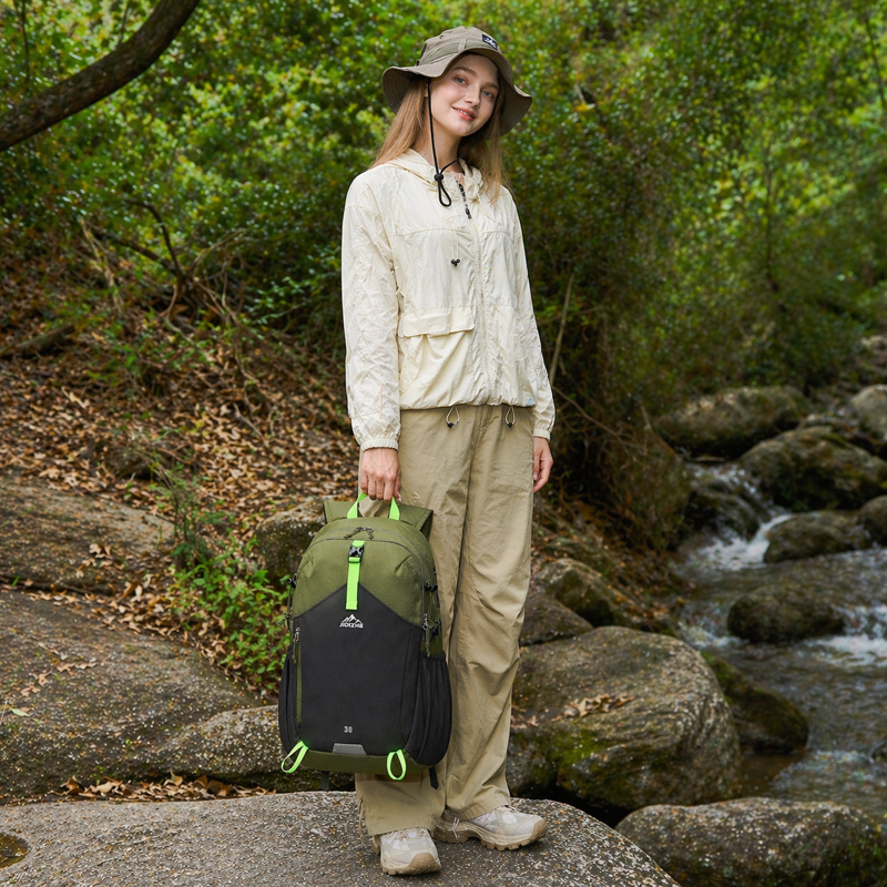 Lightweight Water-Resistant Hiking Backpack for Men & Women - Large Capacity Outdoor Travel Bag