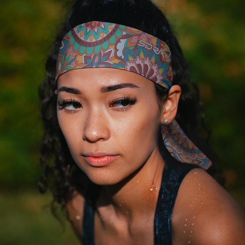 Unisex Hippie Style Tie Headband for Sports & Casual Wear - Lightweight & Breathable