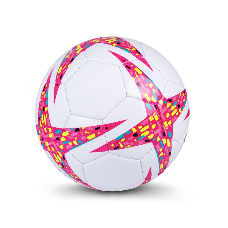 (4 Pack) Athletic Works Size 3 Pink Soccer Ball - Indoor/Outdoor Youth Soccer Ball