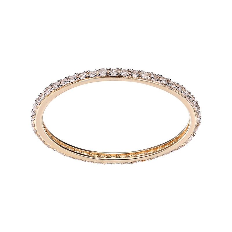 Diamond Eternity Band 1/4 CTW 14K Gold Wedding Ring for Women
