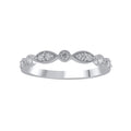 Lab Grown Diamond Wedding Band Sterling Silver 1/4 Carat Women Jewelry