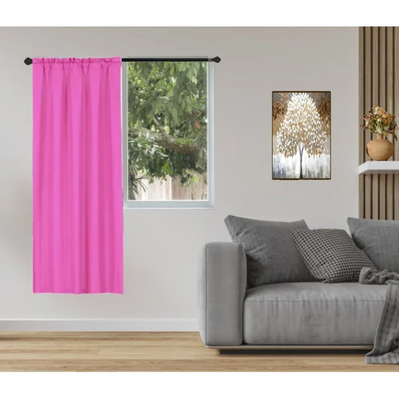 Blackout Window Curtain Panel - Light-Filtering Solid Microfiber 35x63 Inches