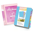 8-Piece 1 Inch Binder and Dividers Organizer Set - Holds 200 Sheets, Letter Size