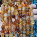 Natural Dragon Vein Crackle Agate Beads Strand for Jewelry Making - Irregular 8x10mm Gemstone Nuggets