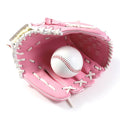 Kids Left Hand Baseball Glove Softball Glove for Youth Infielder Pink