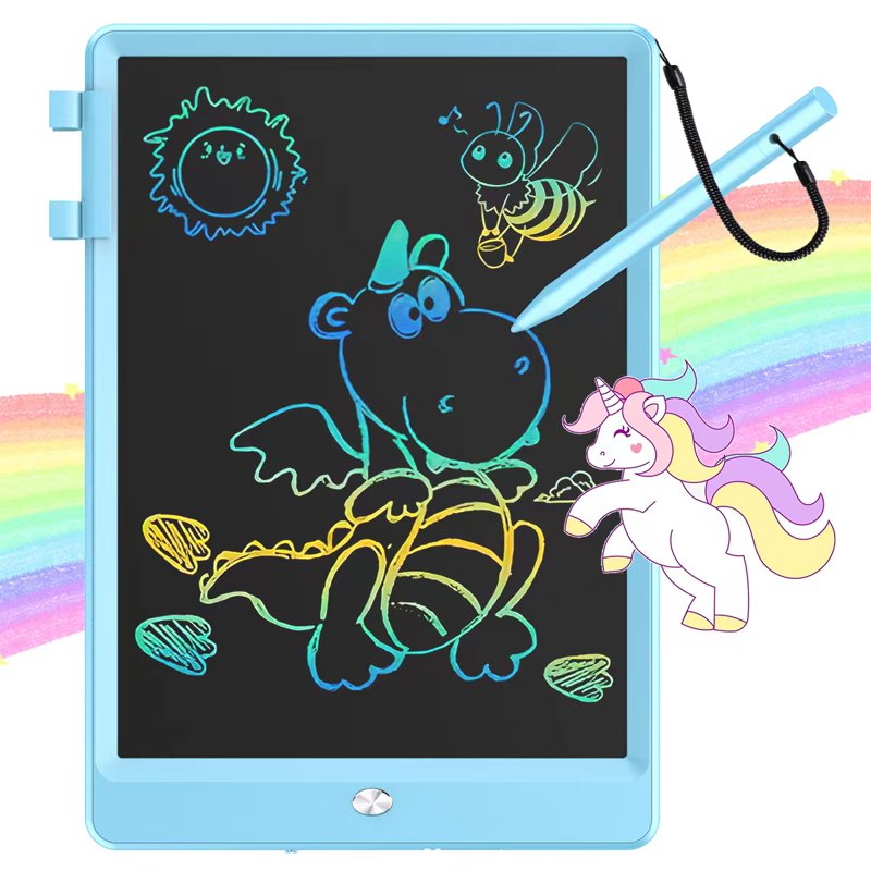 Kids 10-Inch LCD Drawing Tablet - Reusable Educational Doodle Board for Ages 3-7