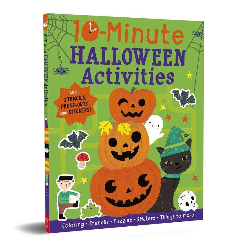 Halloween Activity Book with Stencils, Stickers & Crafts for Kids