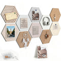 Self-Adhesive Hexagon Cork Tiles Wall Bulletin Board Kit - 10 Pack