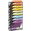 10-Tier Wall File Organizer Hanging Wall Paper Folder Storage for Office & Home