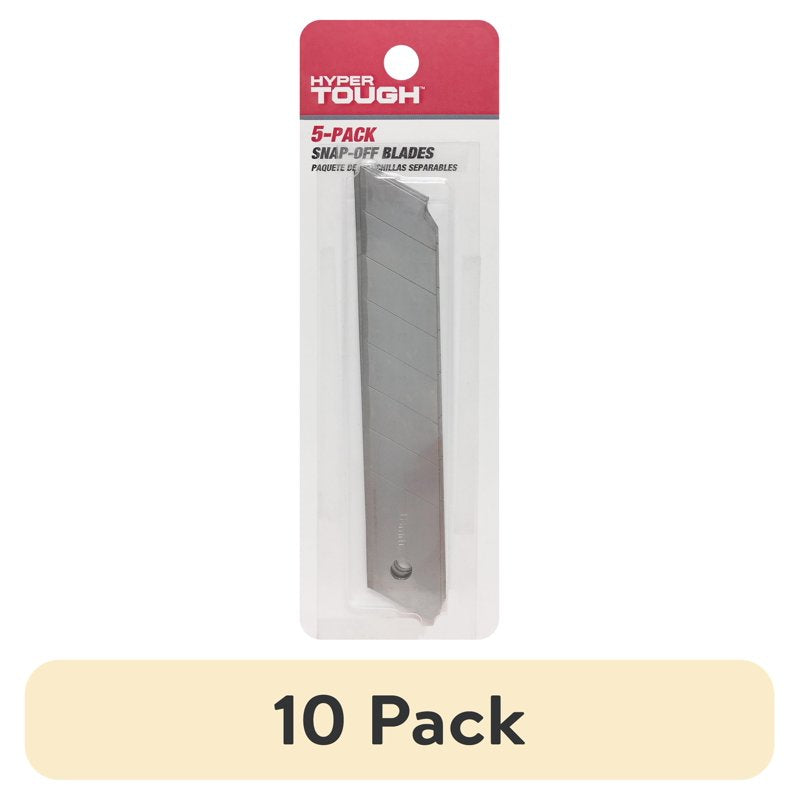 18mm Carbon Steel Snap Off Blades Pack of 10 - Heavy Duty Utility Blades