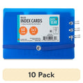 Ringed Poly Cover Ruled Index Cards - Blue, 3x5 Inches, 60 Count, 10 Pack