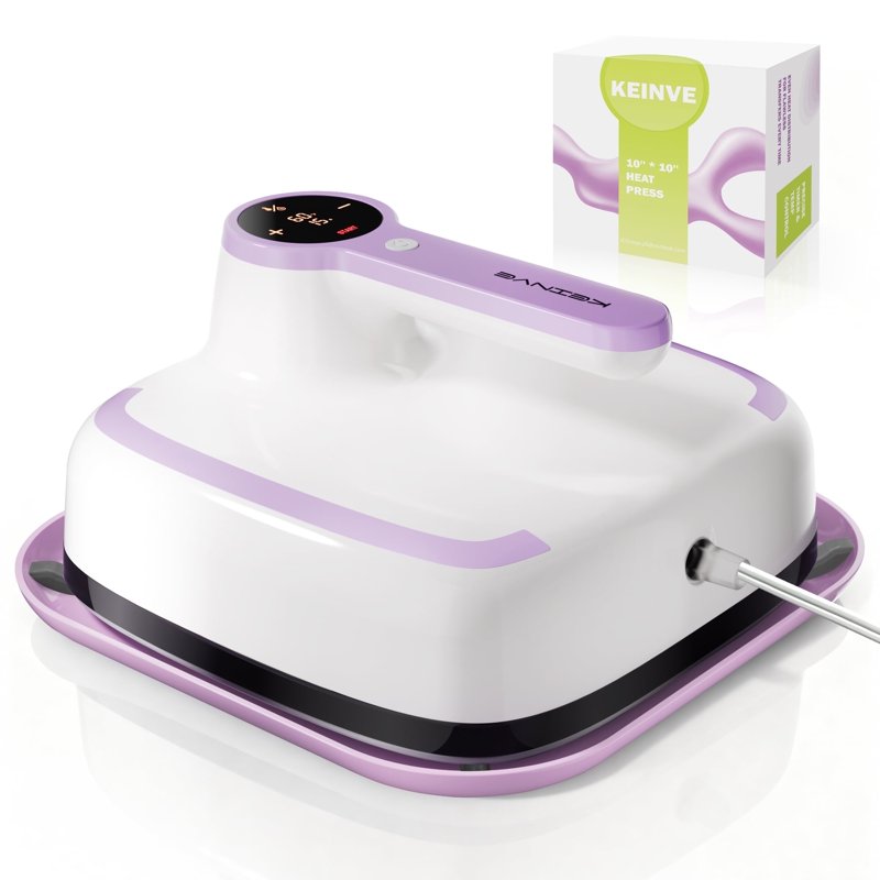 10x10 Heat Press Machine for T-Shirts & Crafts - Fast Heating & Auto Shut-Off