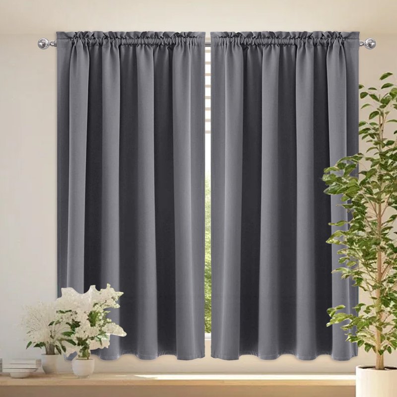 Blackout Curtains Thermal Insulated Grommet Panels for Bedroom Living Room