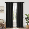 Blackout Curtains Set of 2 – Thermal Insulated Faux Linen Drapes for Bedroom, Room Darkening 50x108 inches