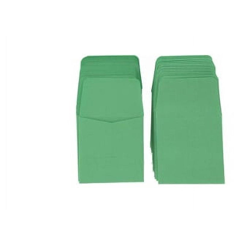 Green Coin Envelopes 2x2 Archival Paper Pack of 100 - Acid & Sulphur Free