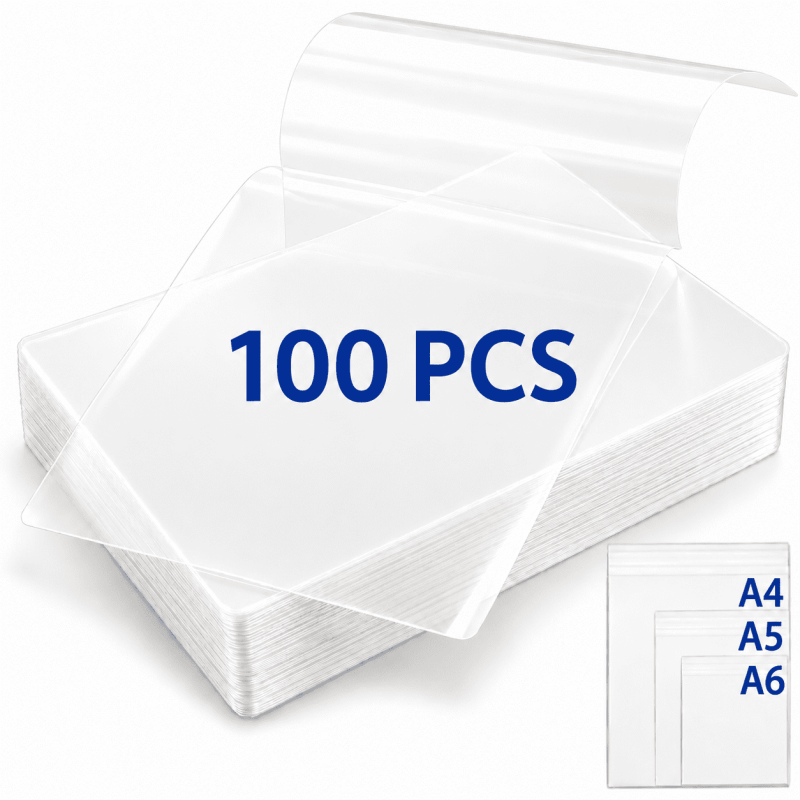 Thermal Laminating Pouches Assorted Sizes 3Mil Clear Pack of 100