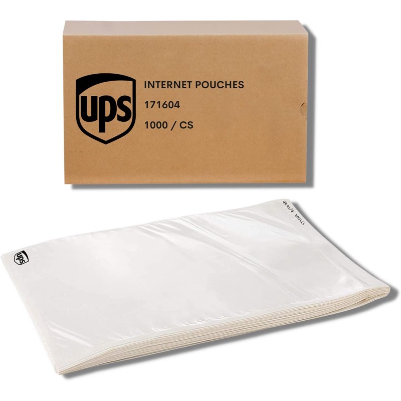 Pack of Waterproof Shipping Label Envelopes with Peel & Seal - Clear Packing Slip Envelopes for Invoices & Documents