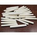 White Buffalo Bone Tube Beads - 2 Inch, 100 Pieces for Jewelry Making