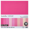 Pink Palette 12x12 Cardstock Paper Pack - 100 Sheets for Scrapbooking & Arts & Crafts