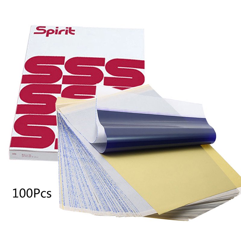 100 Sheets Tattoo Transfer Paper A4 Size Thermal Stencil Carbon Copier Sheets