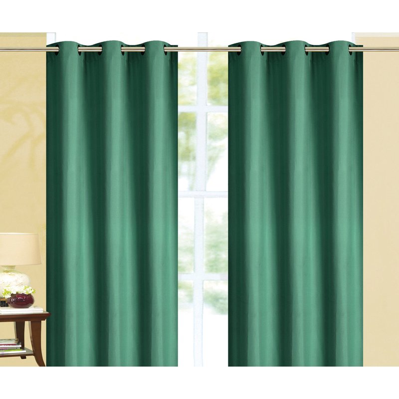 Blackout Window Curtain Panel with Grommets - 36-Inch Wide, Multiple Lengths & Colors