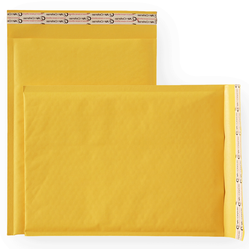 Bulk Kraft Bubble Mailers - Lightweight Self-Seal Shipping Envelopes - 1000 Count
