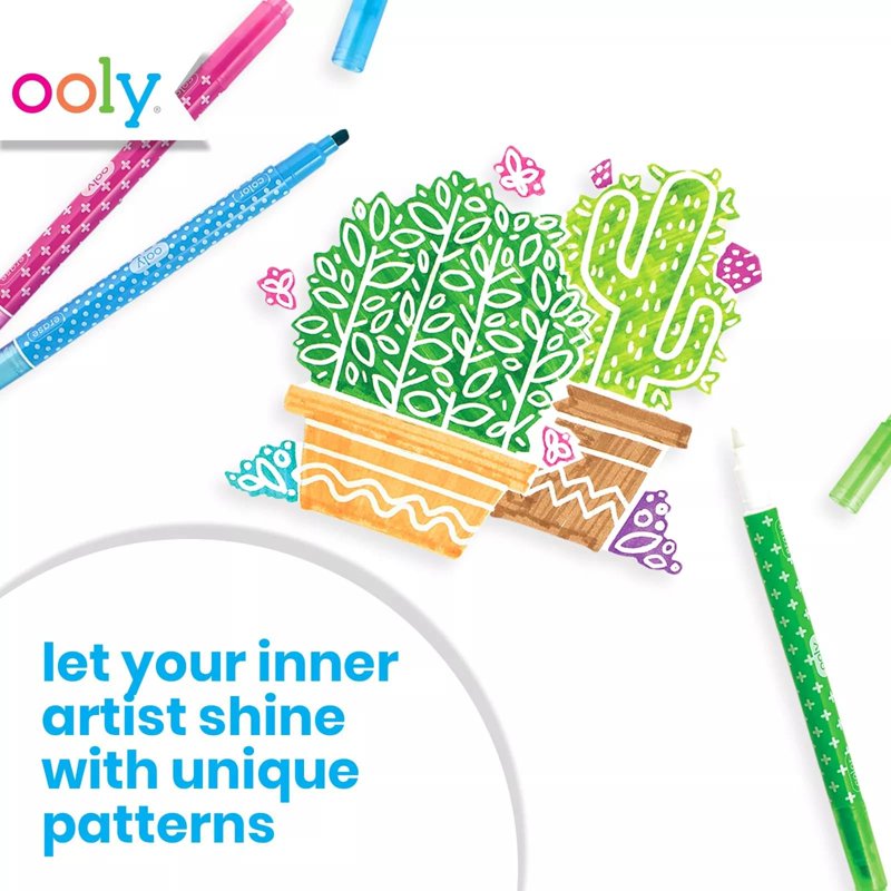 Erasable Markers Set of 12 - Bright, Vibrant Colors for Kids & Adults