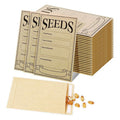 Self Sealing Kraft Seed Packets Envelopes - 100 Pack Small Seed Storage Bags