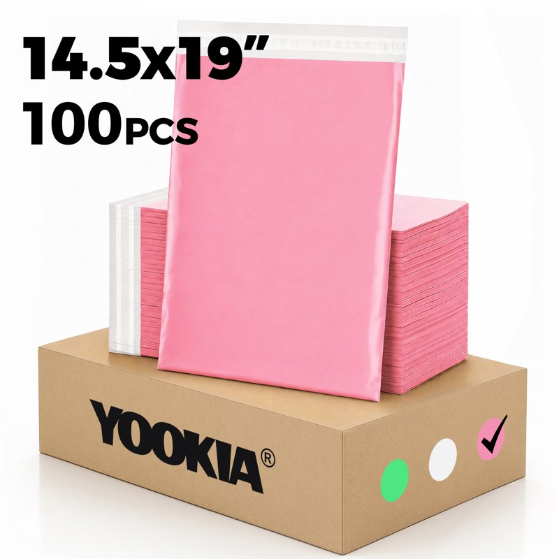 Large Waterproof Poly Mailers - Self-Sealing Shipping Bags for Clothing & Business