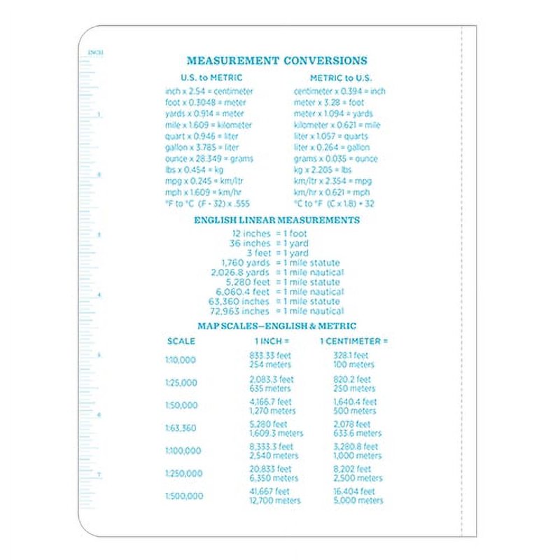 All Weather Yellow Cover Notebook with Map Scale and Reference Pages - 80 Sheets