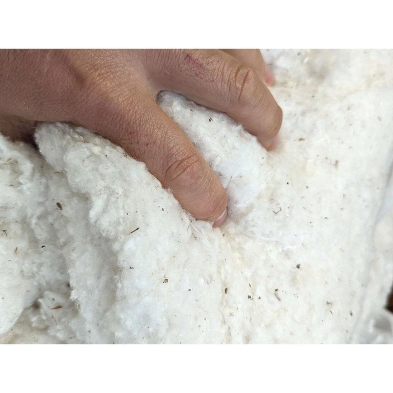 Natural Cotton Batting for Pillows and Bedding - Eco-Friendly & Hypoallergenic