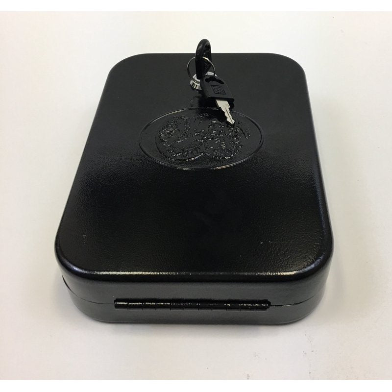 Portable Handgun Safe Pistol Lock Box with Steel Cable - Home & TSA Compliant