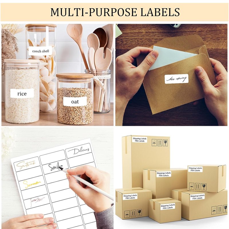 Shipping Address Labels Pack of 3000 for Laser & Inkjet Printers - Multiple Sizes & Counts