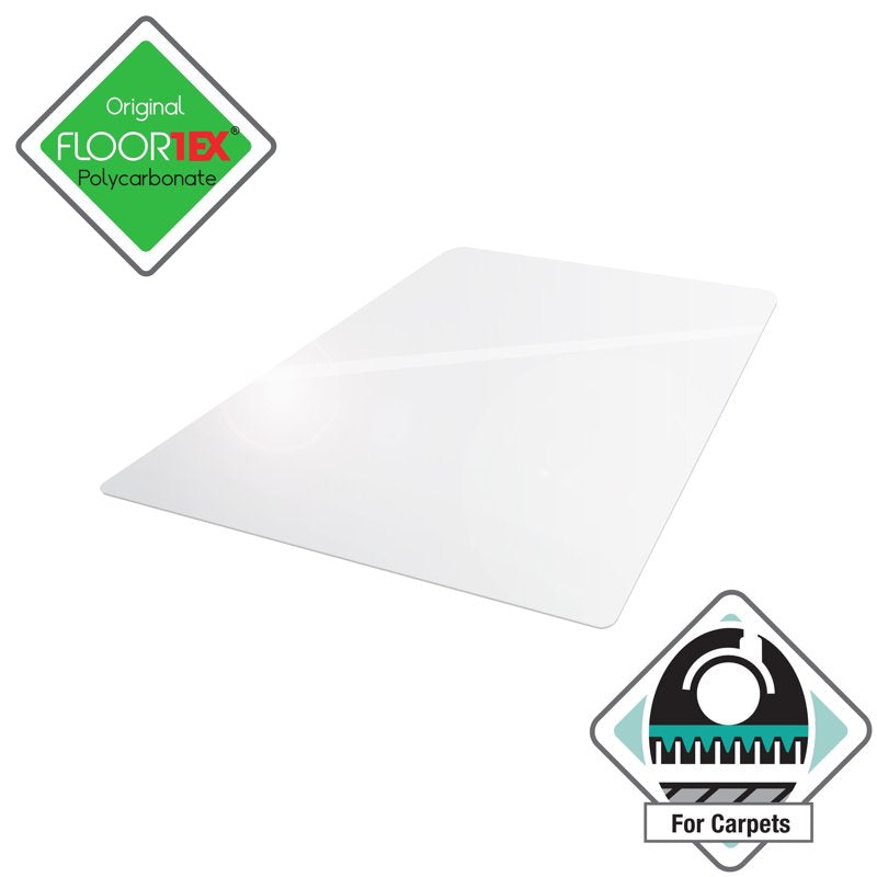 Floortex Cleartex Ultimat Chair Mat 47 x 35 for Low/Medium Pile Carpet, Rectangular