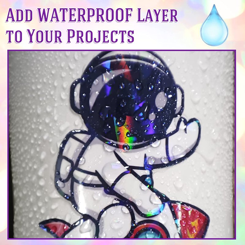Self-Adhesive Holographic Laminating Sheets A4 - Waterproof Sticker Overlay - 25 Sheets