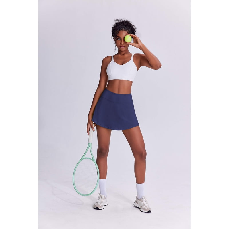 Women's Tennis Skirt High Waist Pleated Athletic Skort with Pockets