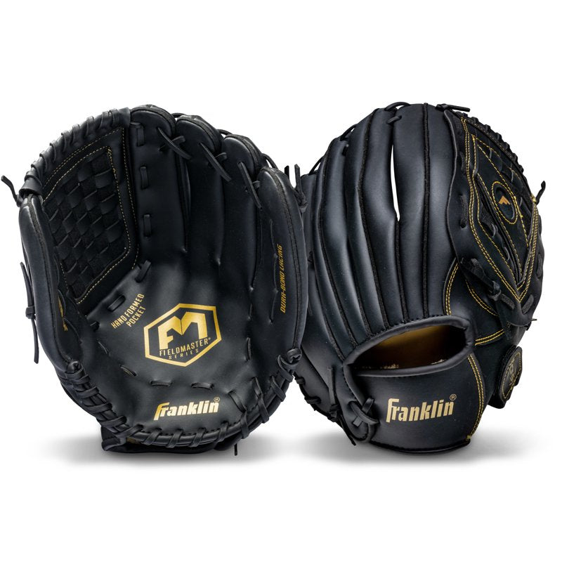 Baseball Softball Glove 14 Inch Fielding Mitt for All Positions, Durable Synthetic Leather