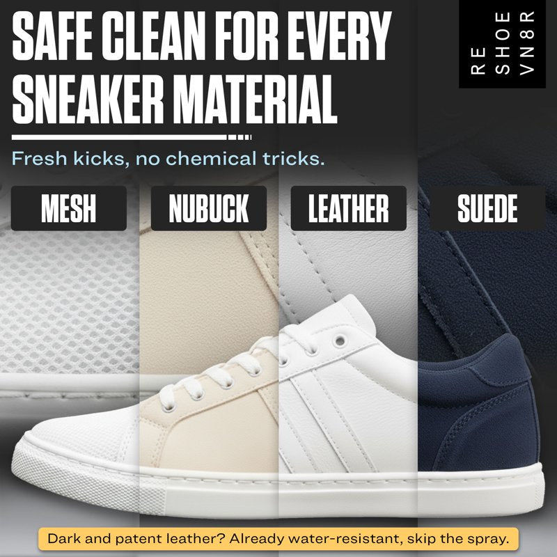 Waterproof Shoe Protector Spray - 6.5oz Stain & Rain Repellent for Sneakers and Light Leather