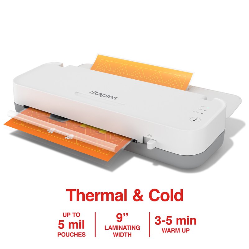 9.5-Inch Thermal Cold Laminating Machine for Documents and Photos