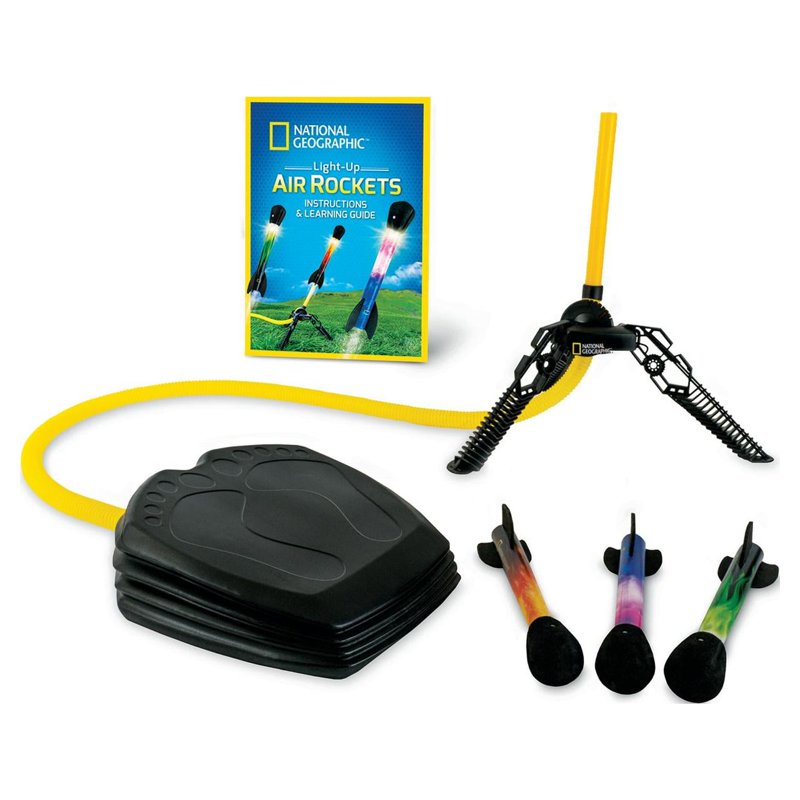 Kids Air Rocket Set with LED Lights - Outdoor Science & Flight Toy