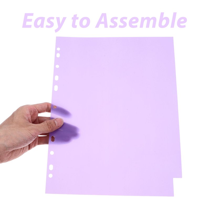 10-Pack Binder Dividers with Tabs Waterproof Sheet Protectors Office Organization