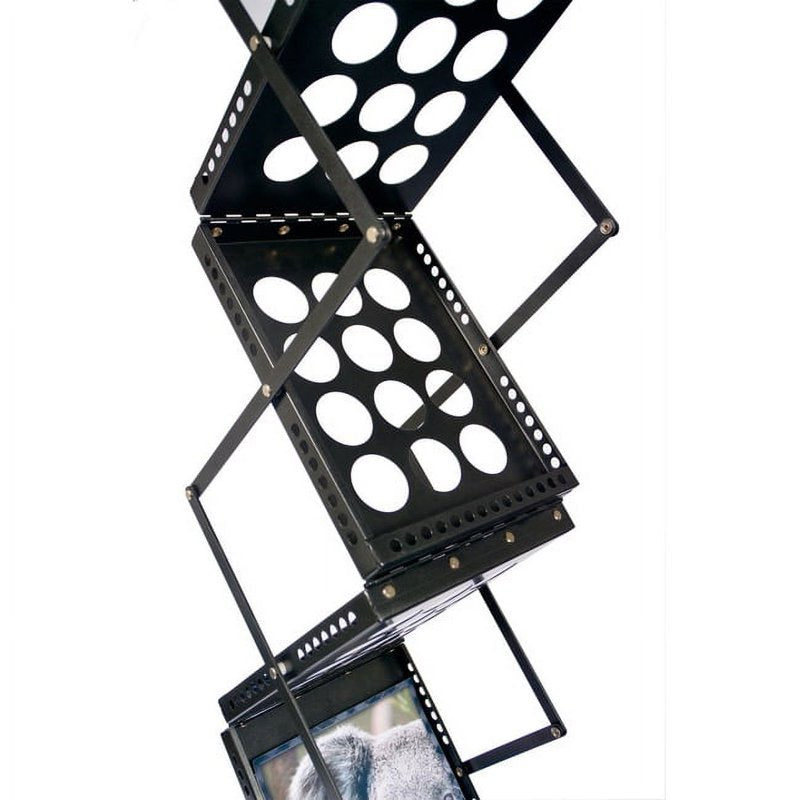 Pop-Up Floor Standing Literature Rack with 6 Pockets for Trade Shows