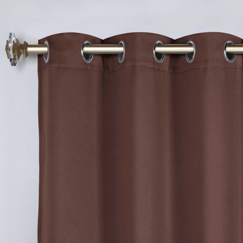 Blackout Grommet Curtain Panel Set - Room Darkening, Energy Saving, 46x96