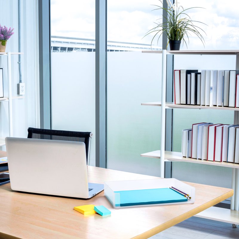 Stackable Plastic Letter Tray Organizer for Desk Files and Mail