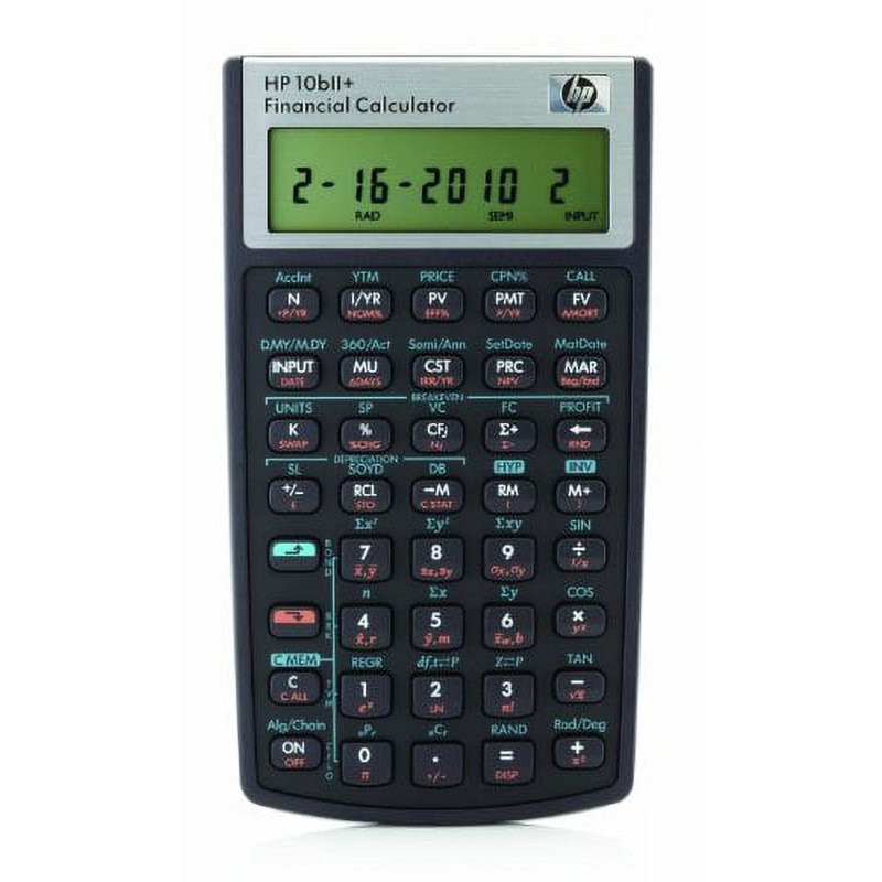 Financial Calculator for Business and Finance, HP 10bII+
