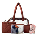 Travel Organizer Bag Set with Clear Tote and Accessories - 10 Pieces