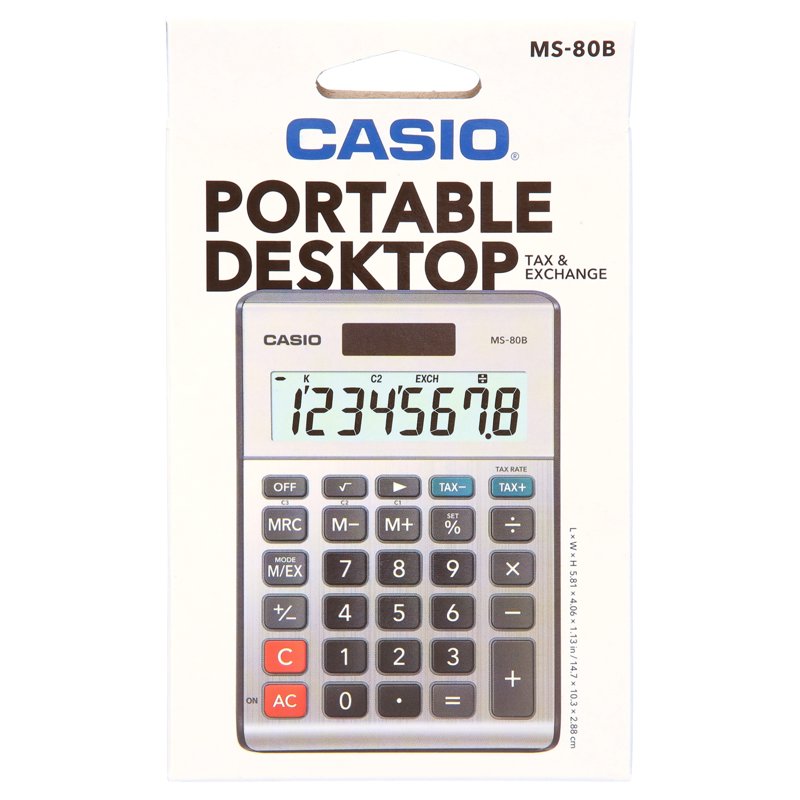 8-Digit Desktop Calculator with Large LCD Screen Dual Power Office Home Use
