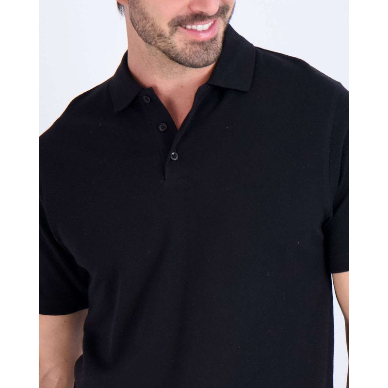 Men's Cotton Pique Polo Shirt - Performance Golf Casual T-Shirt